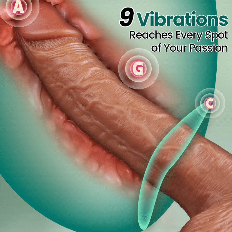 Acmejoy - 9 Vibration Strap-on Dildo for Gay Lesbian Couple Play Dildos - Tophatter Daily Deals