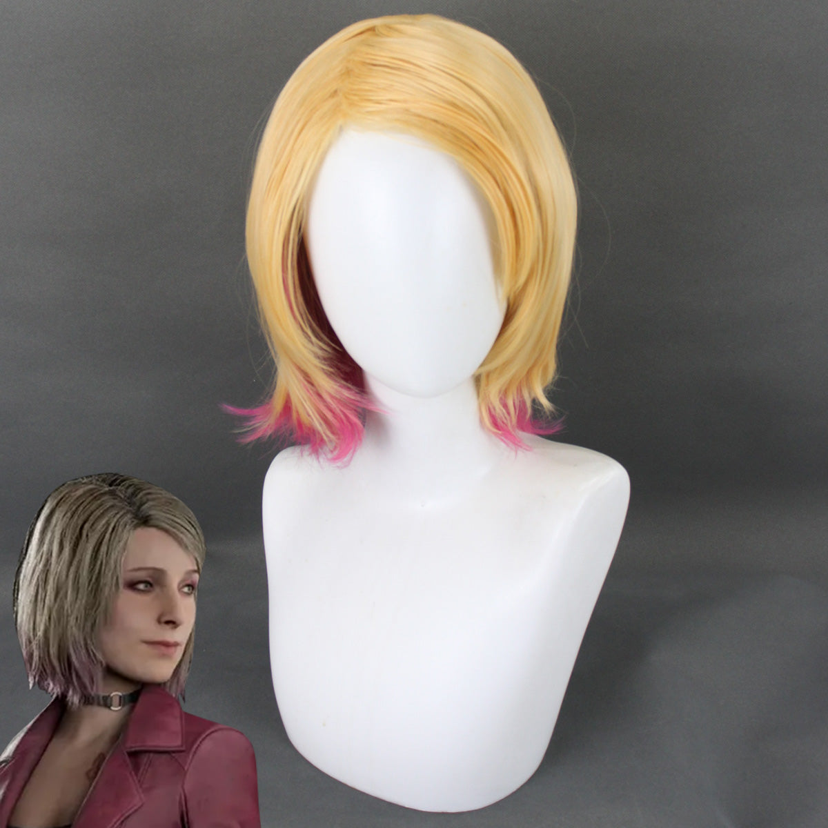 Silent Hill 2 Remake Maria Golden Pink Cosplay Wig Wig - Tophatter Daily Deals