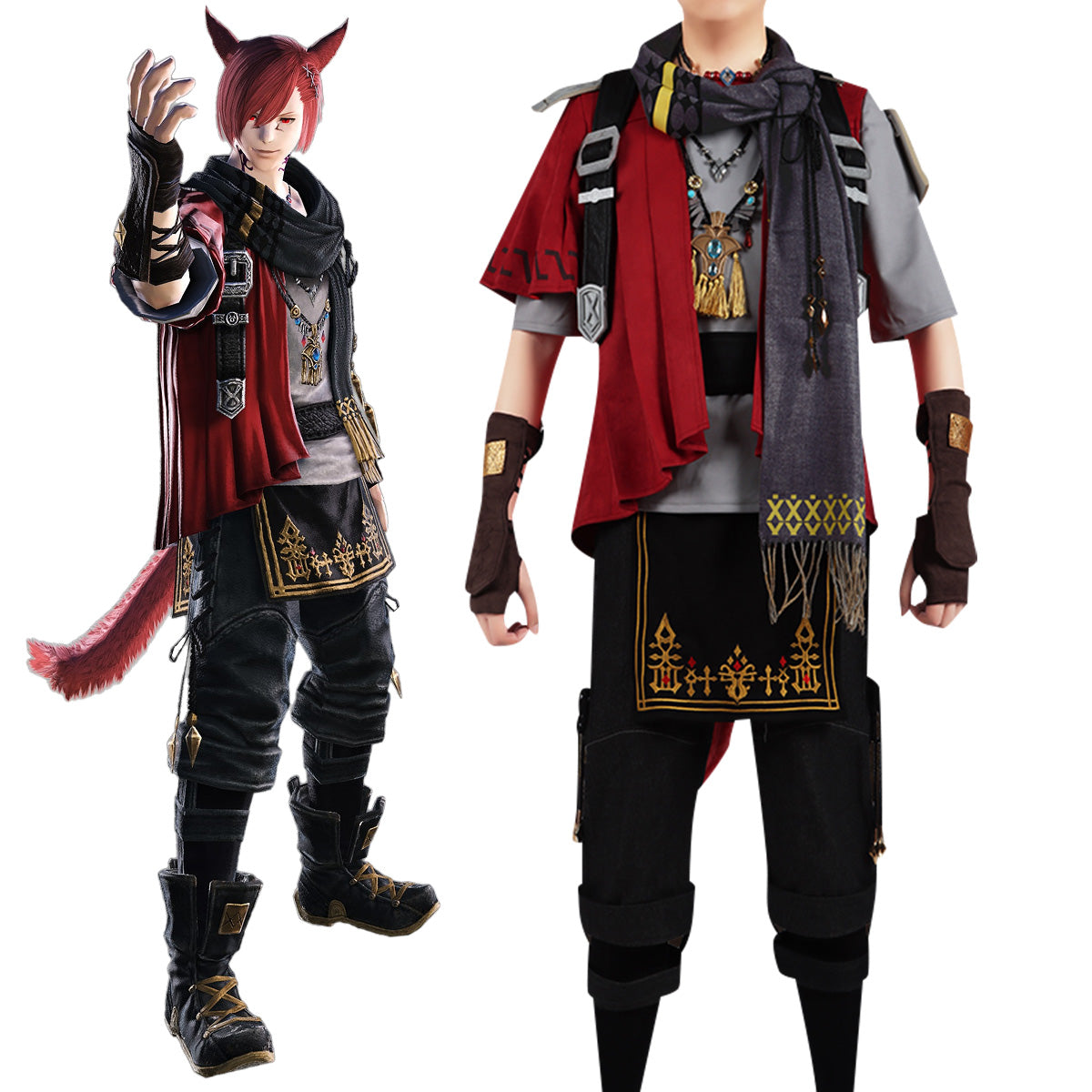 Final Fantasy XIV 5.3 FF14 G'raha Tia Cosplay Costume - Tophatter Daily Deals