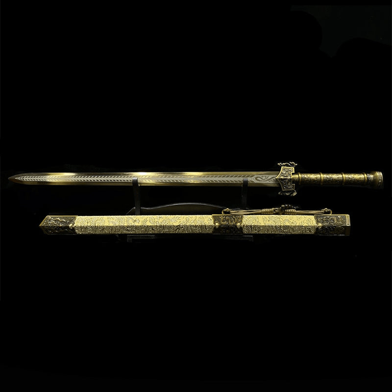 Handmade Chinese Golden Saint Han Sword Gift - Tophatter Daily Deals