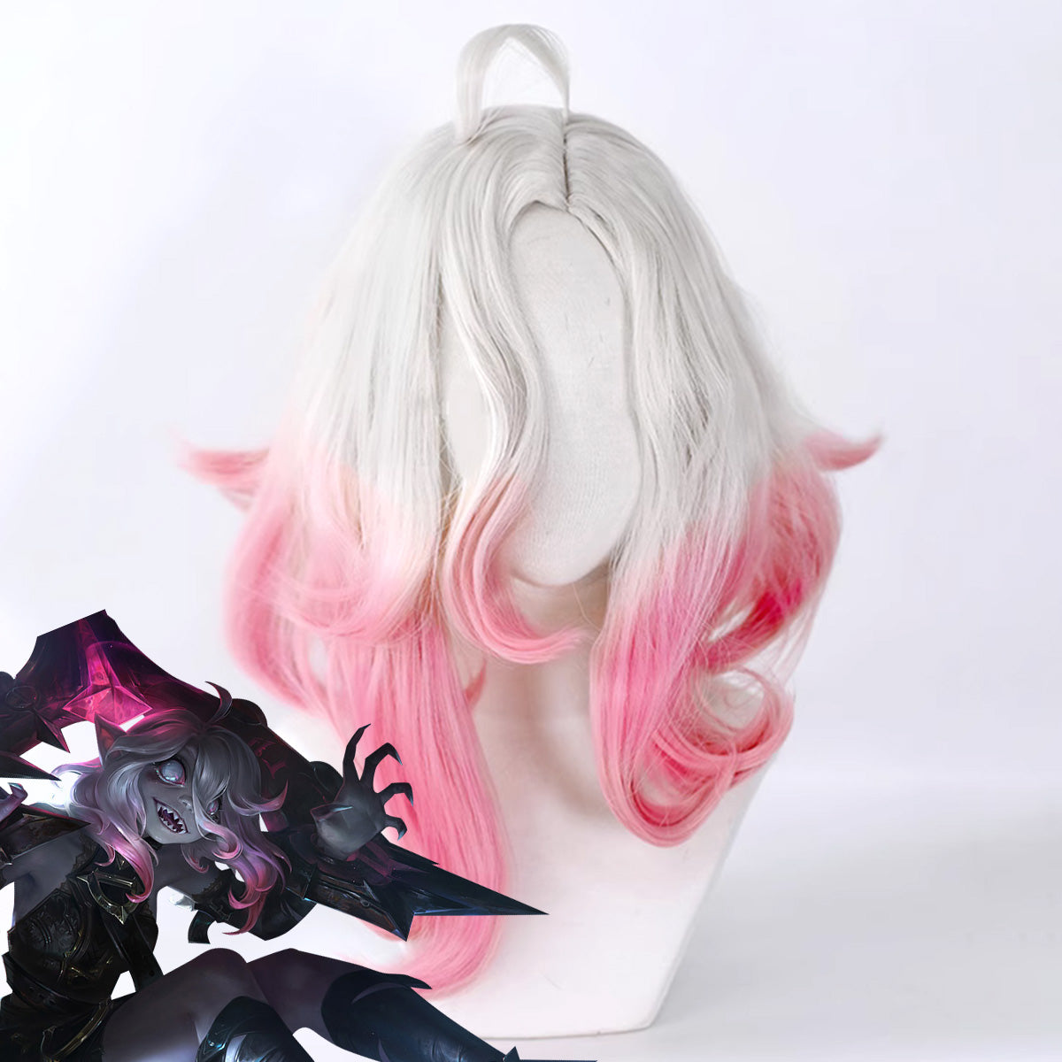 League of Legends LOL Briar Silver Pink Cosplay Wig Wig - Tophatter Daily Deals