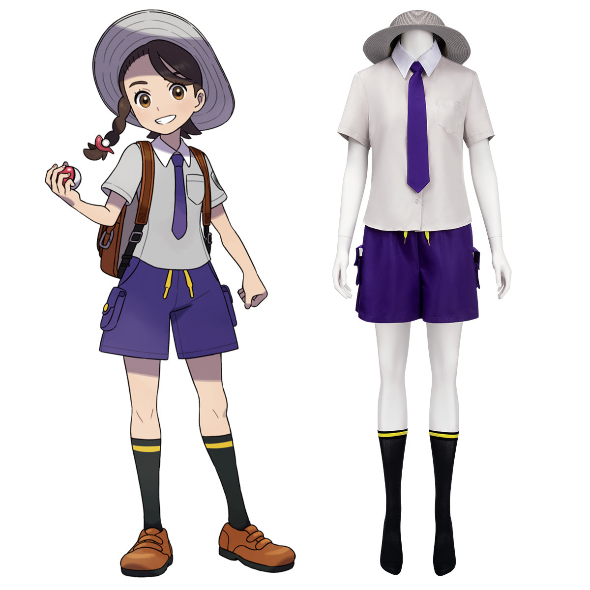 Pokemon Violet Male Female Protagonist Cosplay Costume Costume - Tophatter Daily Deals