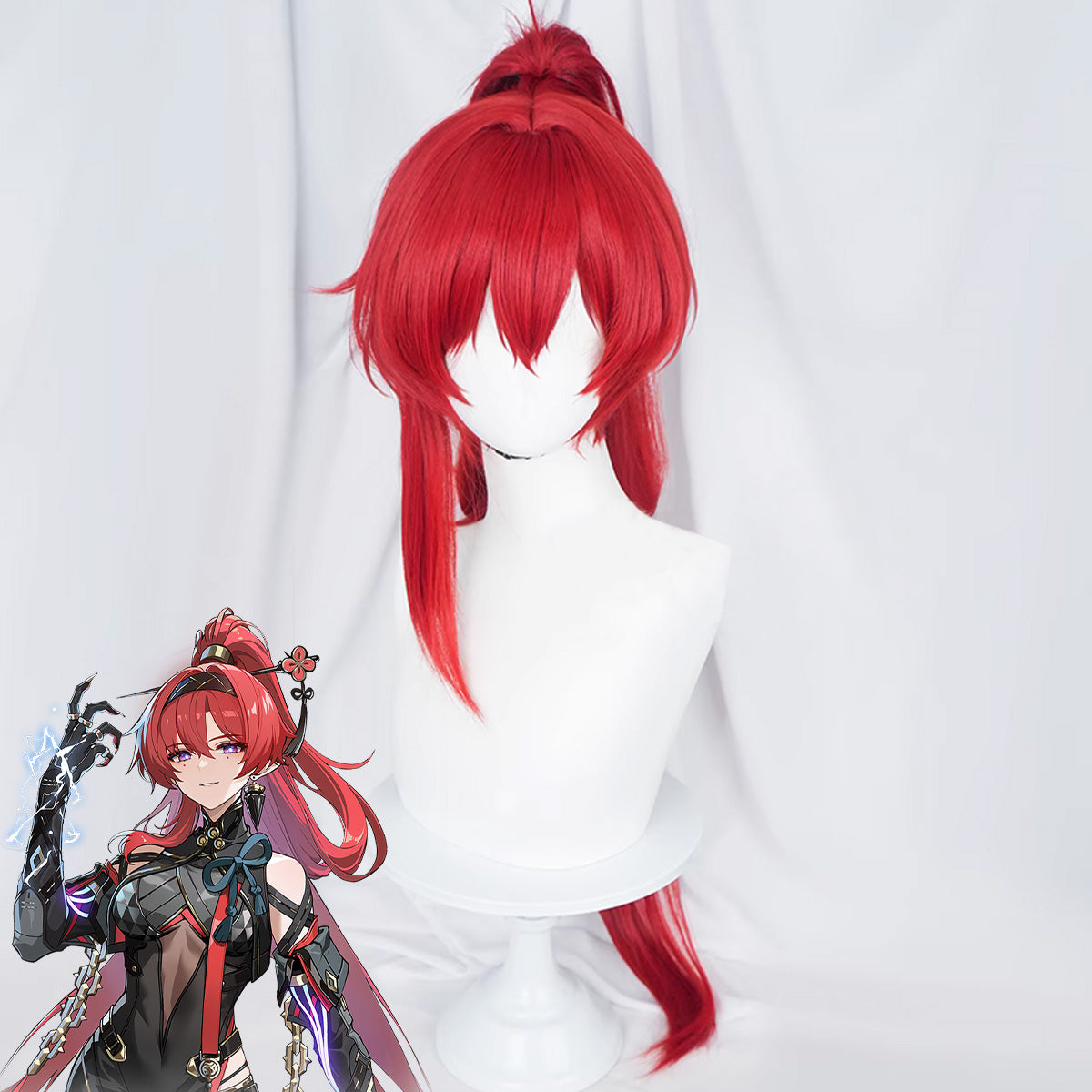 Wuthering Waves Yinlin Red Cosplay Wig Wig - Tophatter Daily Deals