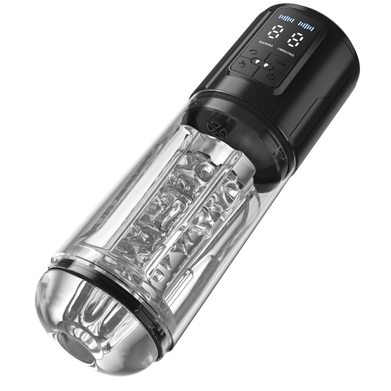 Iron Man - 9 Vibration & Sucking Automatic Blowjob Male Stroker Black Masturbation Cup - Tophatter Daily Deals