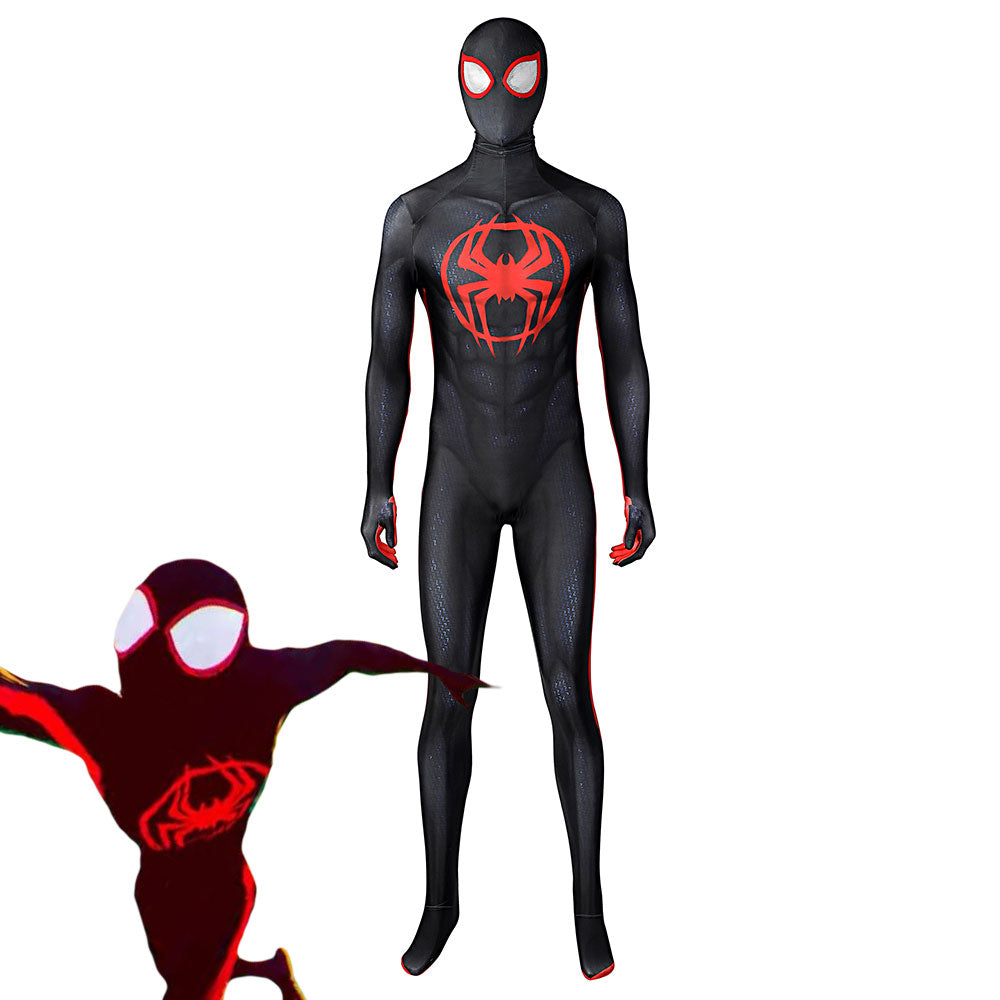 MAV Spider-Man: Across The Spider-Verse Miles Morales Jumpsuit Zentai Cosplay Costume - Tophatter Daily Deals