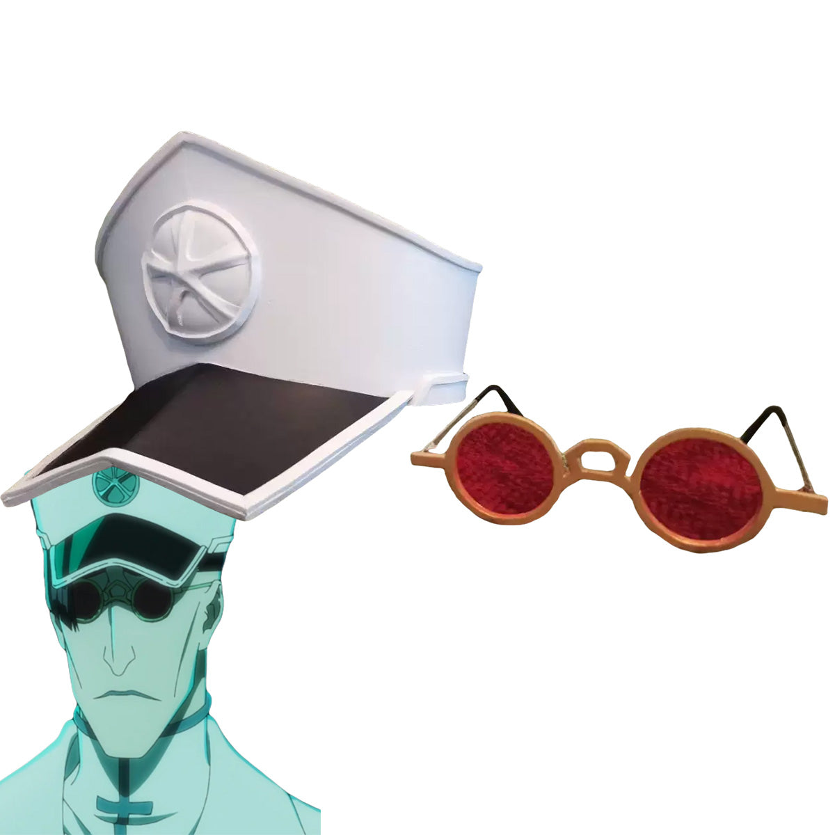 Bleach Quincy Hat Glasses Cosplay Accessory Prop Prop - Tophatter Daily Deals