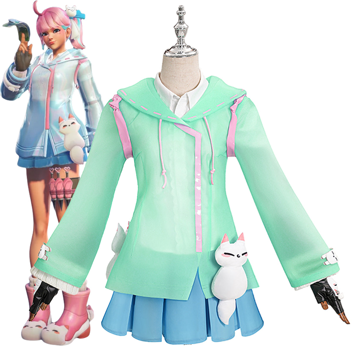 Overwatch 2 Kiriko Rainy Day Skin Cosplay Costume Costume - Tophatter Daily Deals