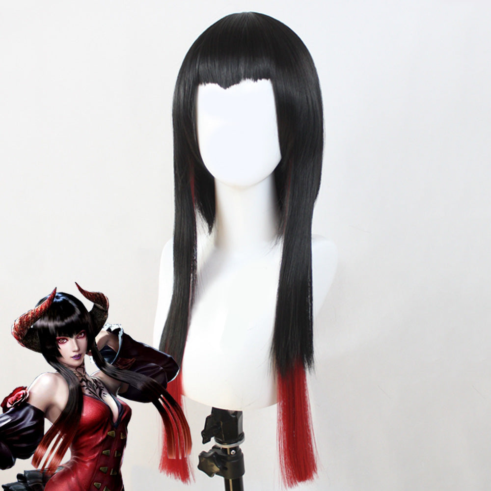 Tekken Eliza Render Black Red Cosplay Wig Prop - Tophatter Daily Deals