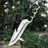 Fighting Brass Knuckle Knife - Tophatter Daily Deals