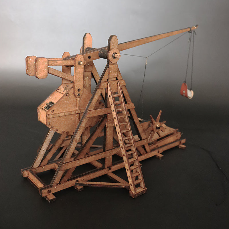 AM003 Stone thrower Wooden Mechanical Military Hobby Toys Kits For Adult 3D Mechanical Model Kit - Tophatter Daily Deals