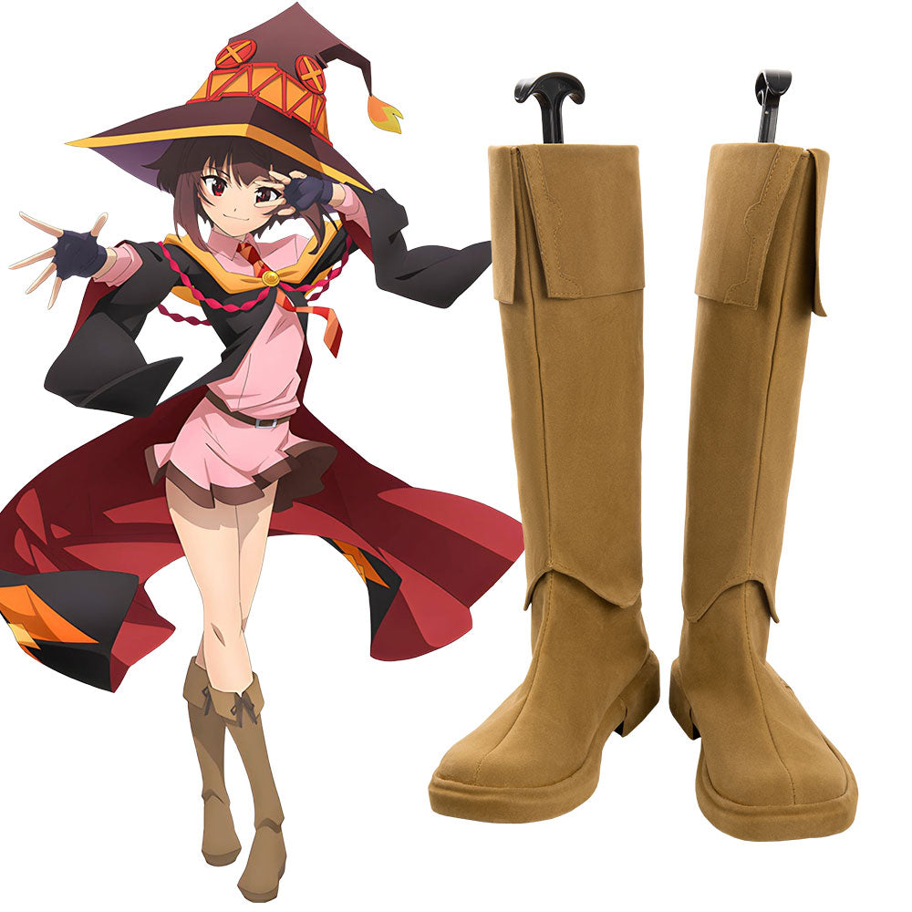 Kono Subarashii Sekai ni Bakuen wo! Konosuba: An Explosion on This Wonderful World! Megumin Brown Cosplay Shoes Shoes/Boots - Tophatter Daily Deals