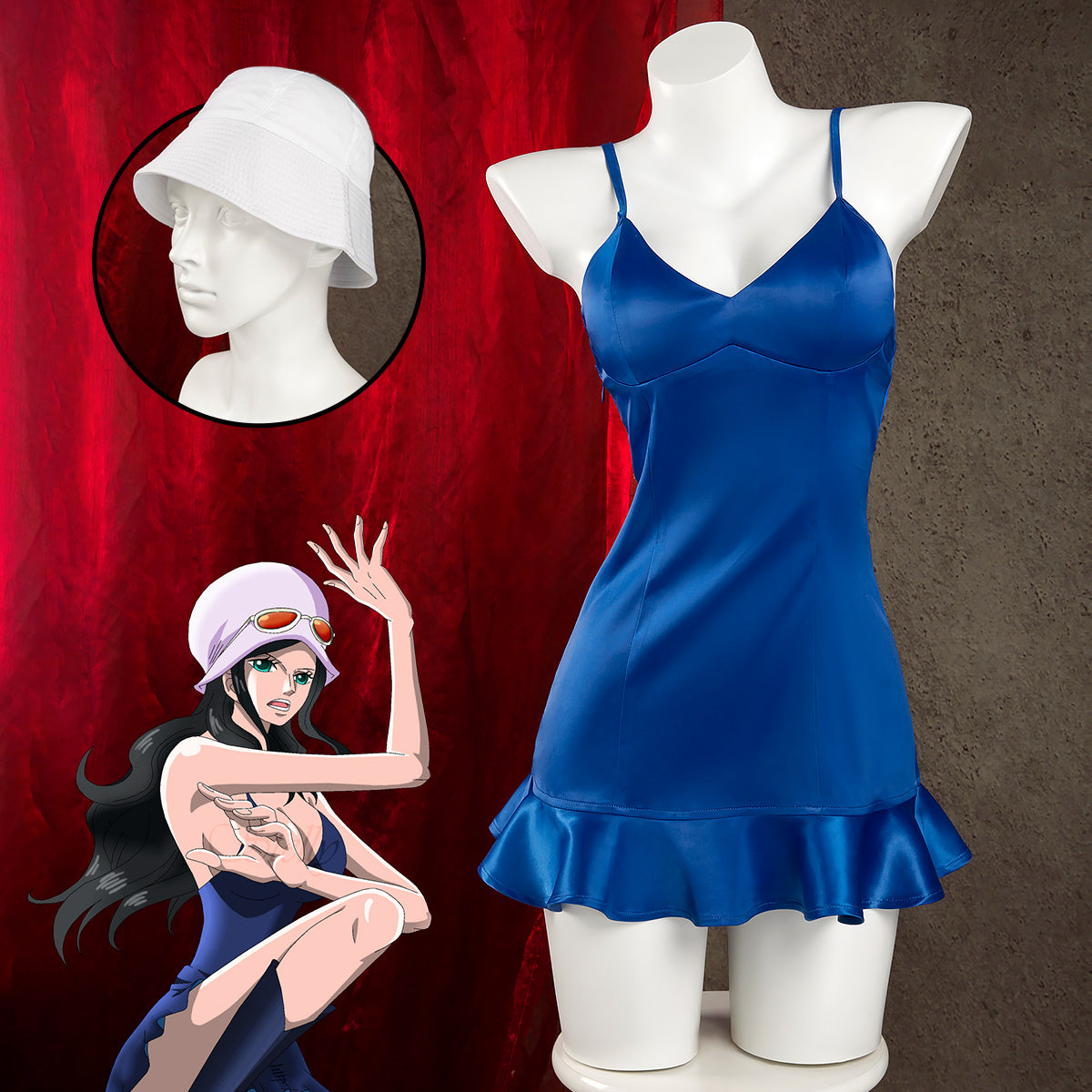 One Piece Dressrosa Nico Robin Cosplay Costume Costume - Tophatter Daily Deals