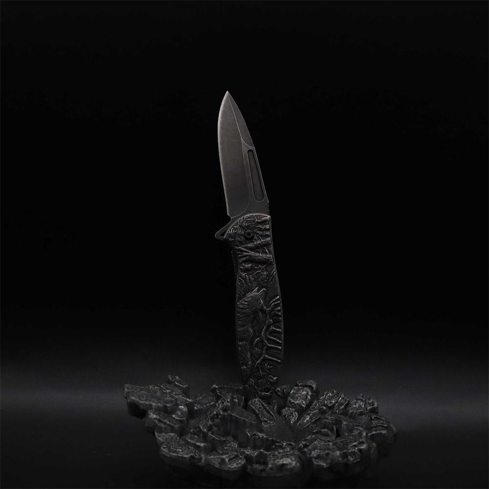 Male Deer Folding Knife Portable Camping Tool - Tophatter Daily Deals