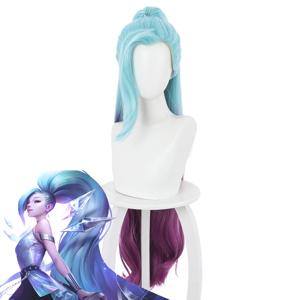 League Of Legends LOL 2020 K/DA KDA All Out Seraphine Blue Cosplay Wig Wig - Tophatter Daily Deals