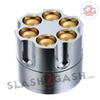 Revolver Bullet Herb Grinder Tobacco Mill - Large 2 Inch 3 piece Smoking Accessories - Tophatter Daily Deals
