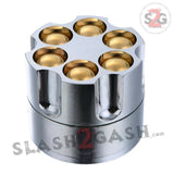 Revolver Bullet Herb Grinder Tobacco Mill - Large 2 Inch 3 piece Smoking Accessories - Tophatter Daily Deals