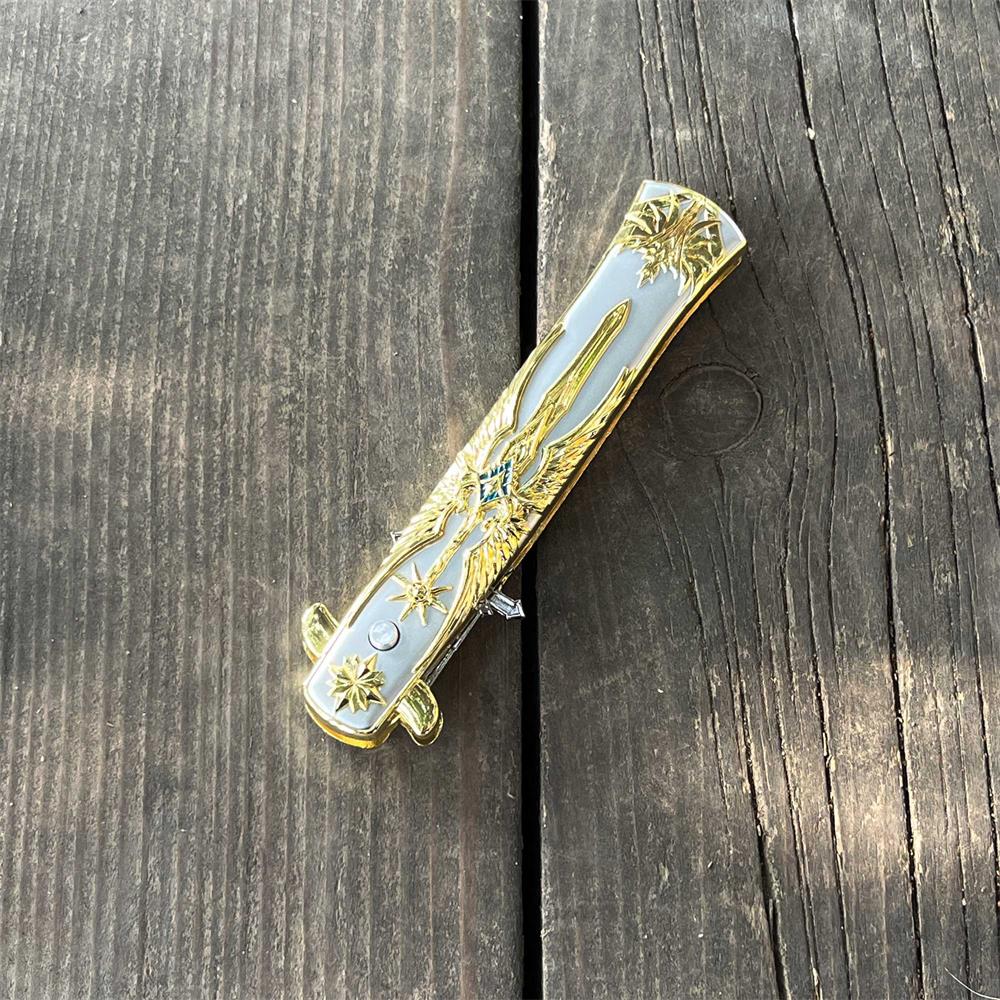 Chihiro snow Folding Knife Metal Display Model - Tophatter Daily Deals