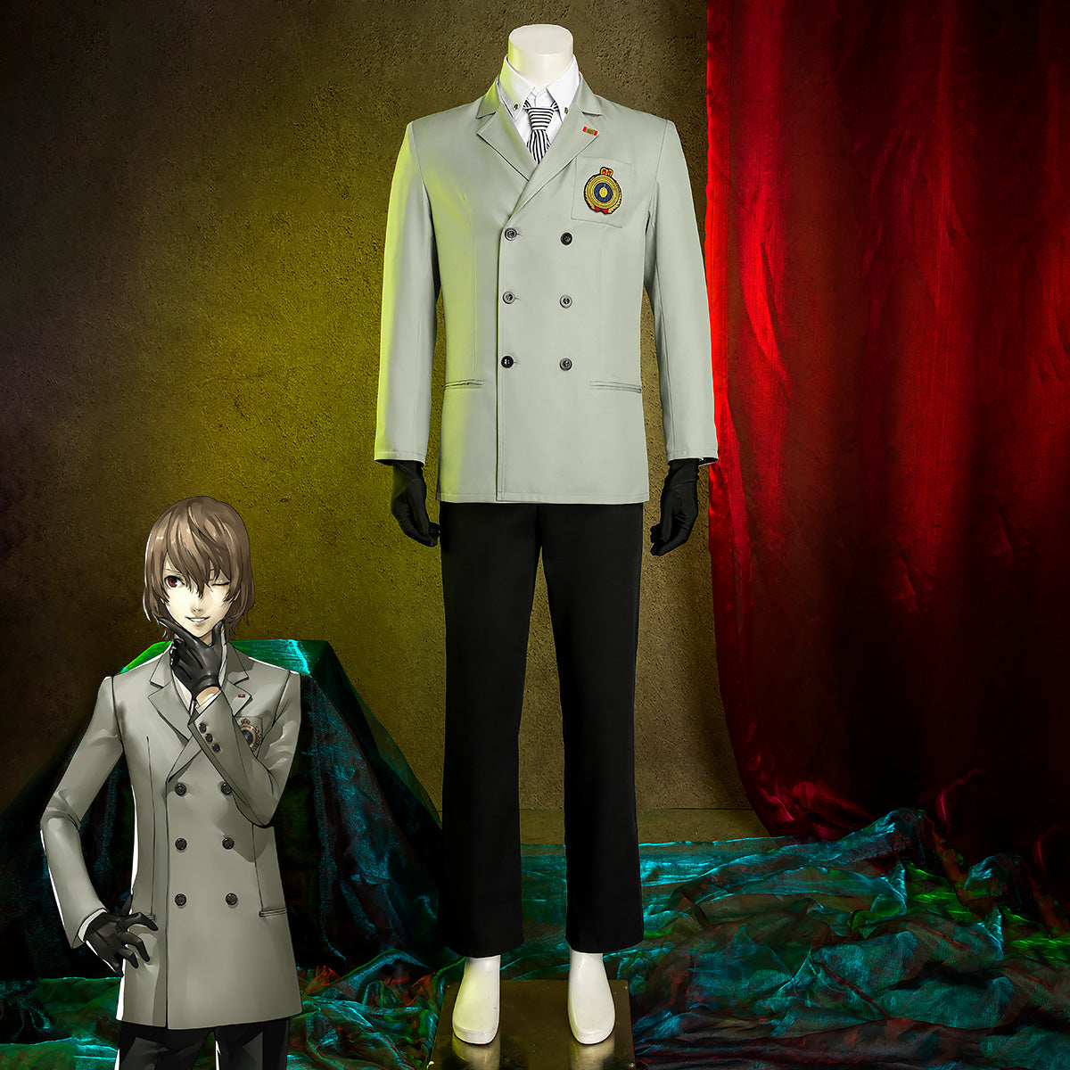 Persona 5 Goro Akechi Cosplay Costume Costume - Tophatter Daily Deals