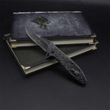 Fantastic Reindeer in the Mirror Folding Knife - Tophatter Daily Deals