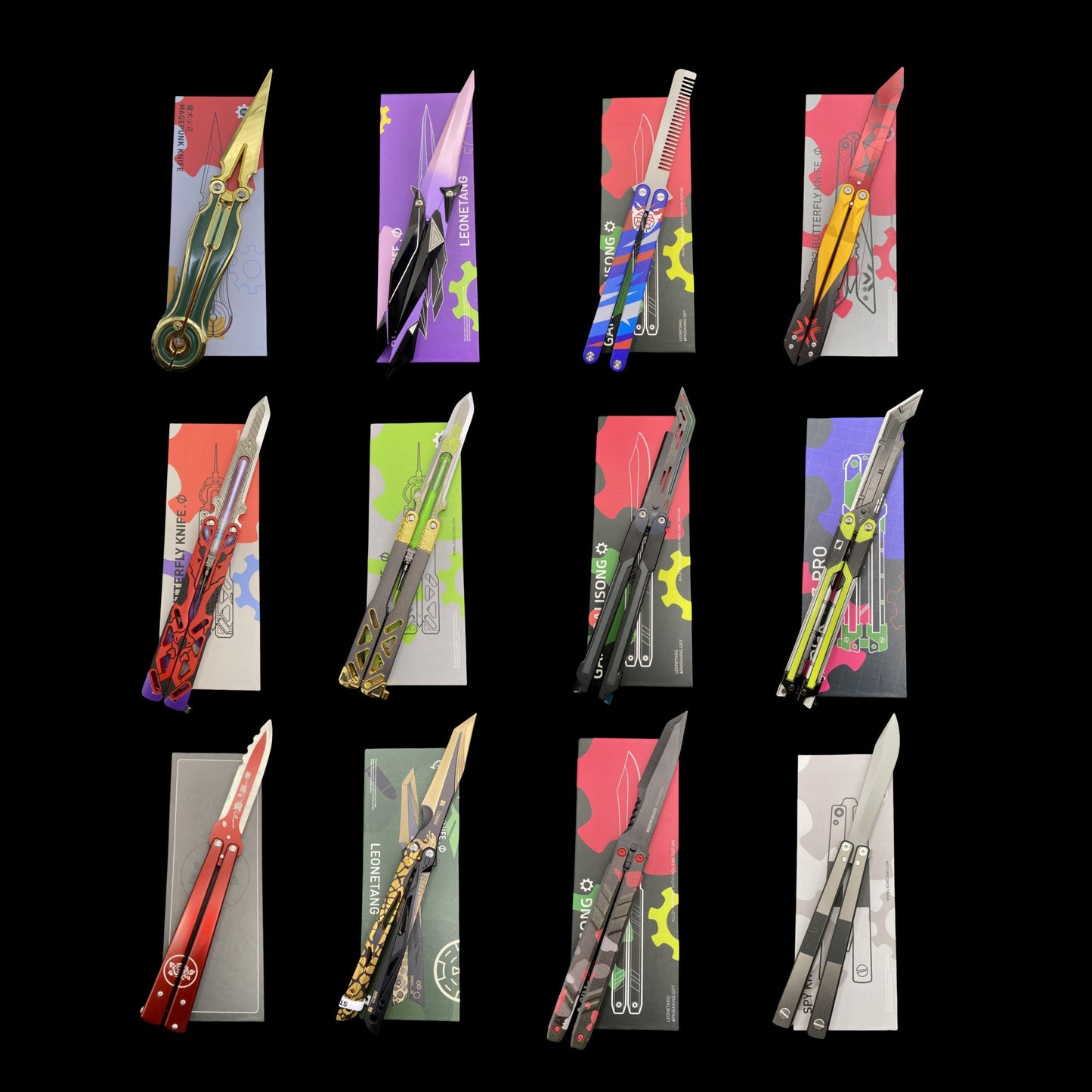 Best Quality Game Butterfly Knife IRL Game Balisong For Collection - Tophatter Daily Deals