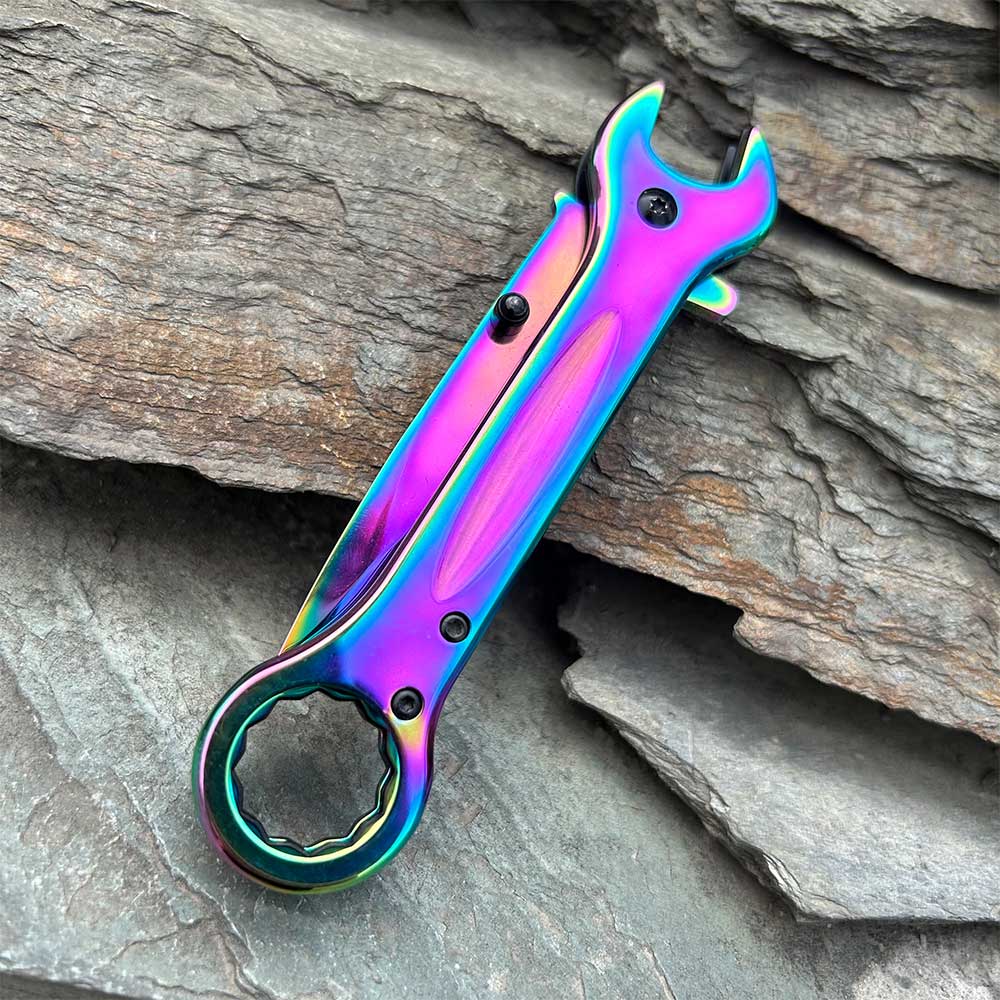 Spanner Folding Knife Cool Camping Knife - Tophatter Daily Deals