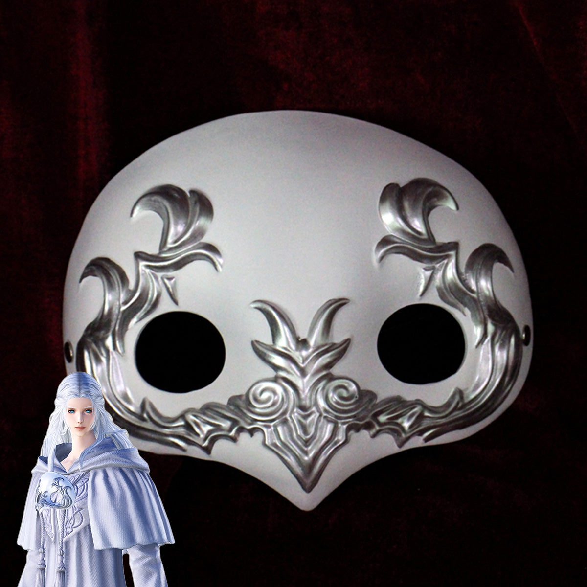 Final Fantasy XIV FF14 Ancient Venat Hydaelyn Mask Cosplay Accessory Prop Prop - Tophatter Daily Deals