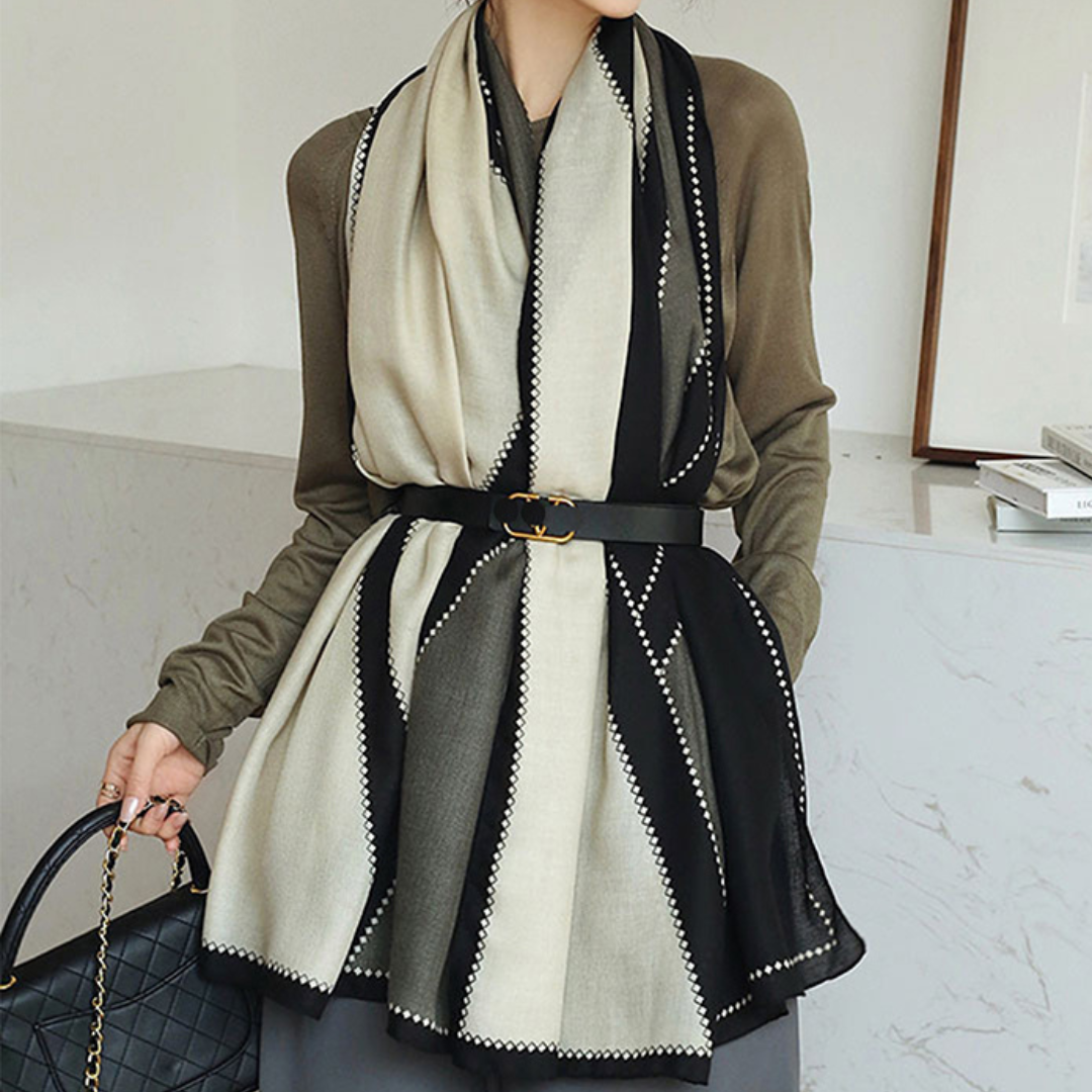 Lightweight Women’s Rectangular Shawl - Cotton Viscose City - Tophatter Daily Deals