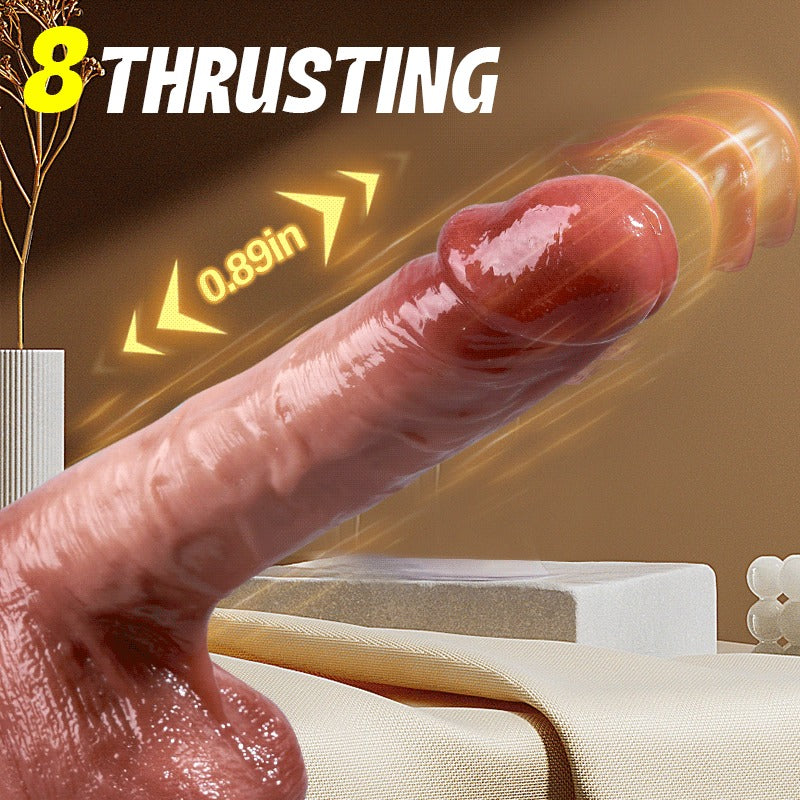 Acmejoy - UniFlex 8 Thrusting Heating G & P-spot Fun Dildo 7.87 in Dildos - Tophatter Daily Deals