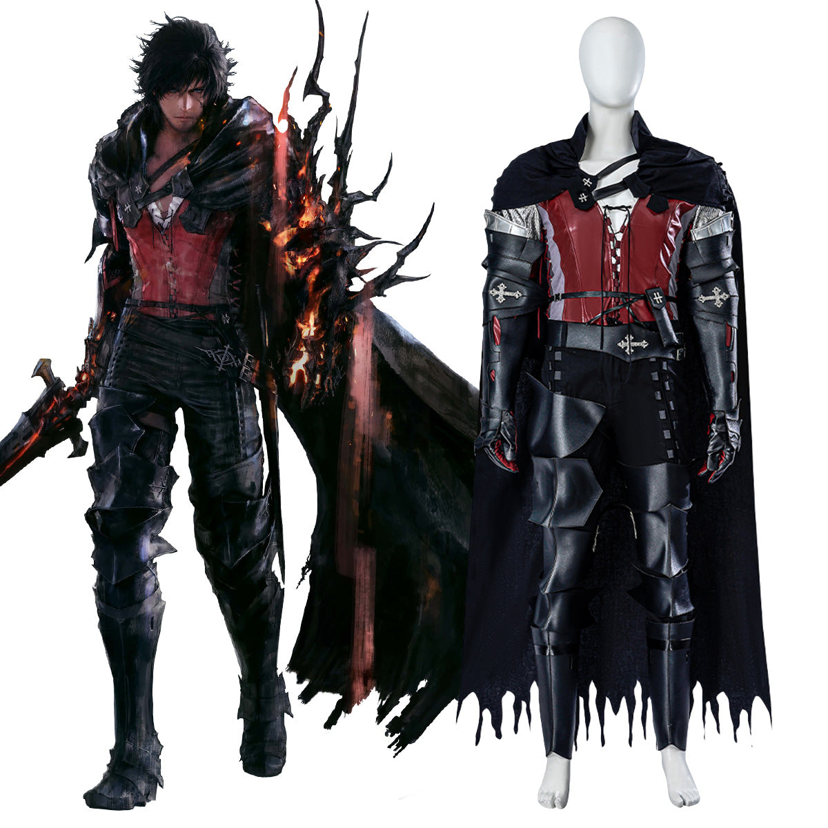 [In stock] Final Fantasy XVI 16 Clive Rosfield Premium Edtion Cosplay Costume Costume - Tophatter Daily Deals