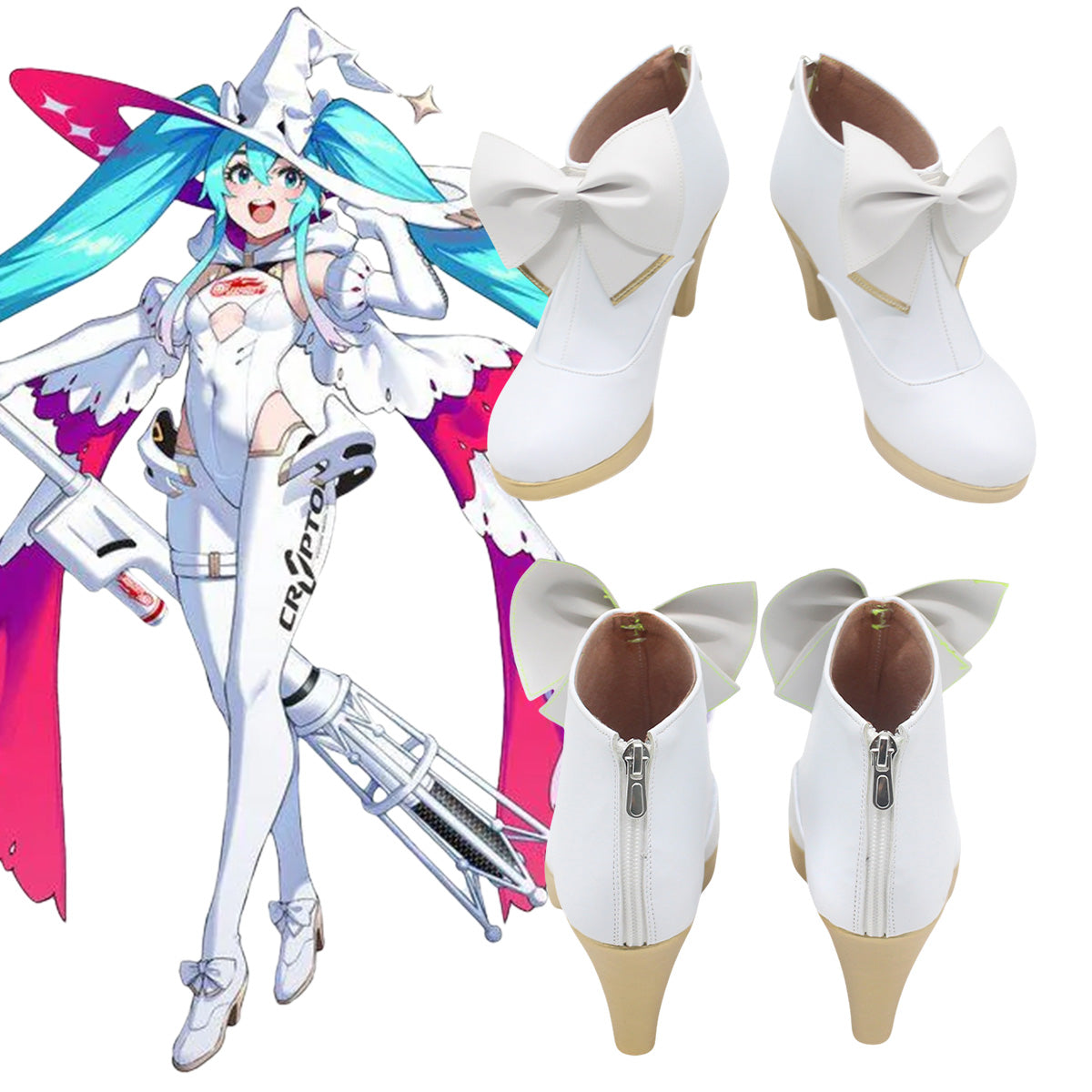 Vocal idol Racing Virtual Girl 2024 Cosplay Shoes Shoes/Boots - Tophatter Daily Deals