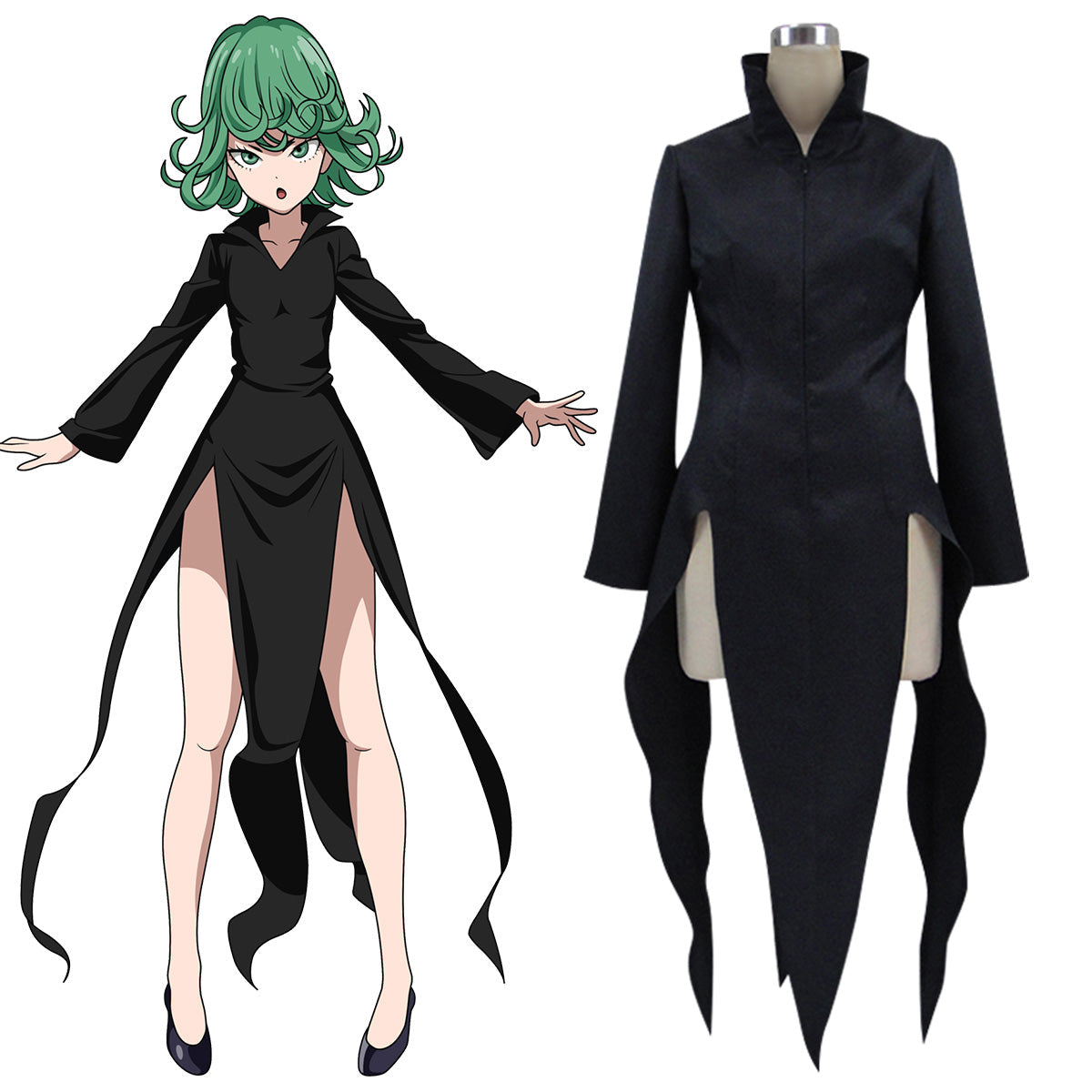 One Punch Man Senritsu no Tatsumaki Tornado of Terror New Version Cosplay Costume Costume - Tophatter Daily Deals