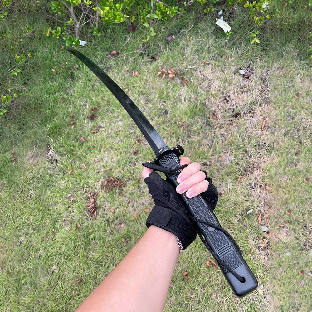 Tactical Black Warrior Tachi Sword - Tophatter Daily Deals