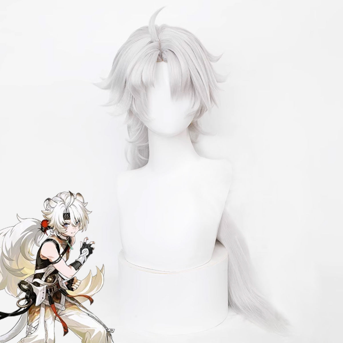 Wuthering Waves Lingyang White Cosplay Wig Wig - Tophatter Daily Deals