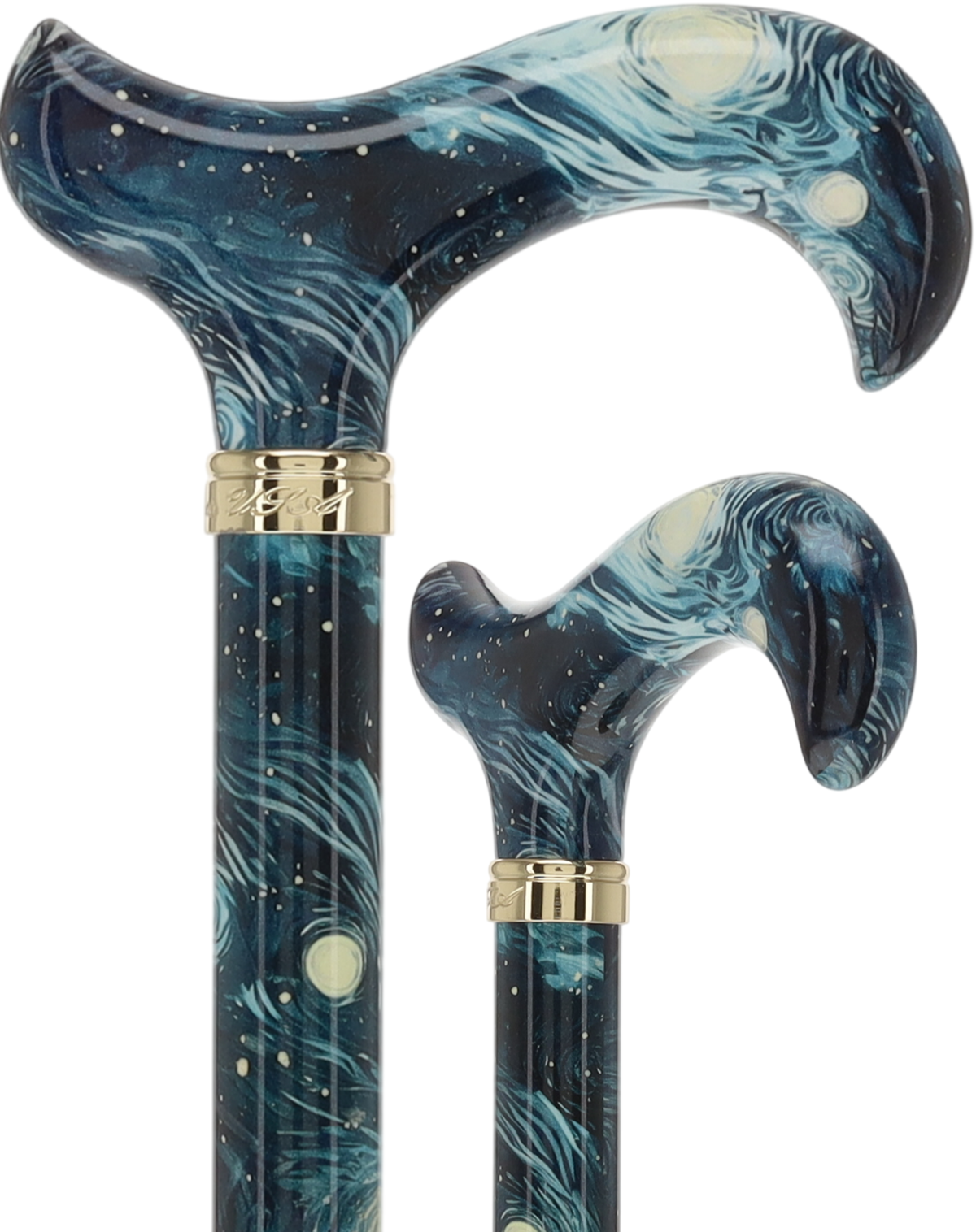 HD Pattern Designer Cane - Matching Handle & Shaft - Durable Adjustable Aluminum - Tophatter Daily Deals