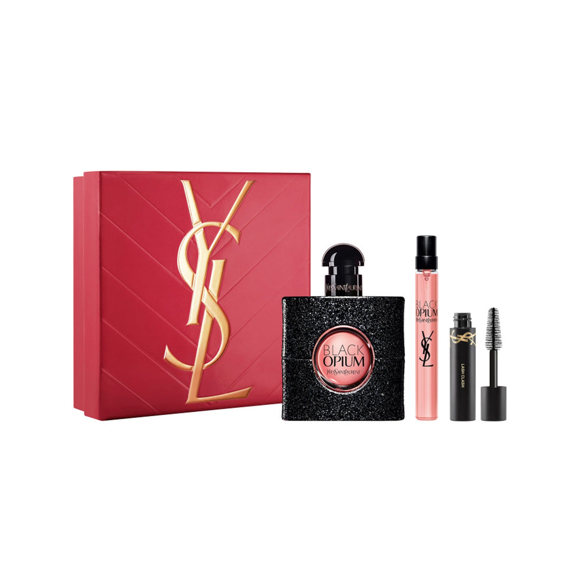 YSL Black Opium Eau De Parfum 50ml & Travel Spray 10ml & Mascara Gift Set - Tophatter Daily Deals