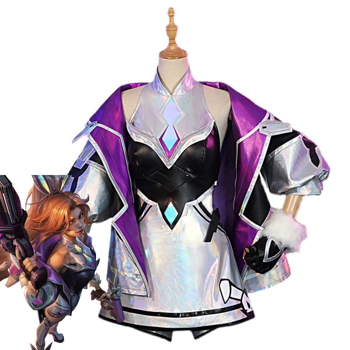 League of Legends LOL Battle Bunny Miss Fortune Cosplay Costume Costume - Tophatter Daily Deals