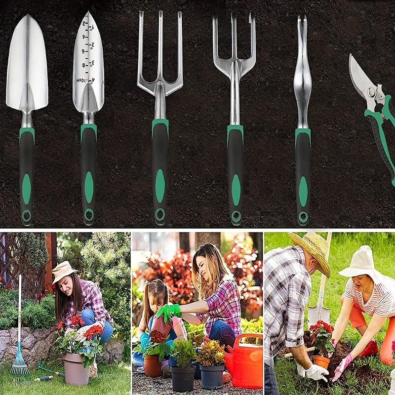 Garden Tools with Apron and Gloves Set (11pcs) Home & Garden > Garden Tools > Gardening Tools - Tophatter Daily Deals