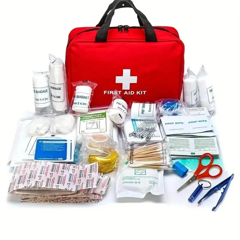 Portable First Aid Kit for Camping, Hiking & Outdoor Activities Large Outdoor Recreation - Tophatter Daily Deals