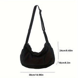 Slouchy Canvas Messenger Shoulder Bag, 15 Inch Handbags & Wallets - Tophatter Daily Deals