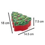 Charming Christmas Storage Tin With Festive Designs for Sweets Treats Surprises - Tree Tin - Tophatter Daily Deals
