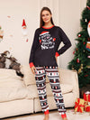 Full Size Graphic Top and Pants Set Black Loungewear Sets - Tophatter Daily Deals