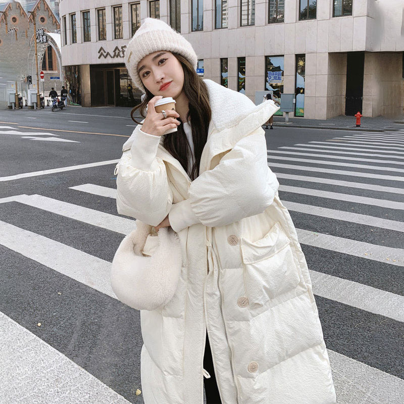Warm Women's Long Coat - Oversized Quilted Cotton, Winter 3D Changing Face Moving Picture Frame - Tophatter Daily Deals