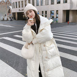 Warm Women's Long Coat - Oversized Quilted Cotton, Winter 3D Changing Face Moving Picture Frame - Tophatter Daily Deals