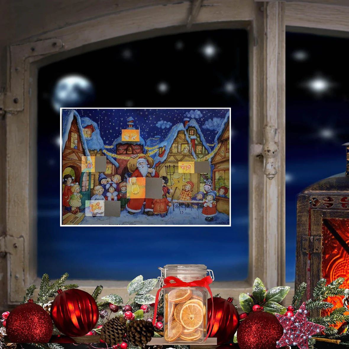 Santa Claus is Coming to Town Christmas Advent Calendar | Santa Advent Calendar Advent Calendar - Tophatter Daily Deals