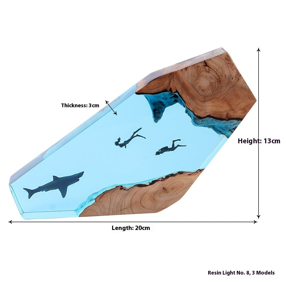 Dive Moment Resin Lamp Lost Wreck Cove Decor - Tophatter Daily Deals