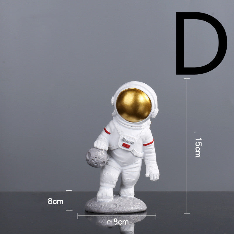 Astronaut Spaceman Decoration TV Cabinet Wine Cabinet Book D Gold 0 - Tophatter Daily Deals