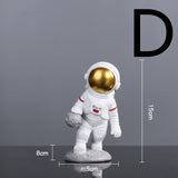 Astronaut Spaceman Decoration TV Cabinet Wine Cabinet Book D Gold 0 - Tophatter Daily Deals