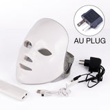 Beauty Instrument Beauty Red Purple Light Photon Skin Rejuvenation Mask Instrument Household Acne Spectrometer Face White Remote Control No Box AU 0 - Tophatter Daily Deals
