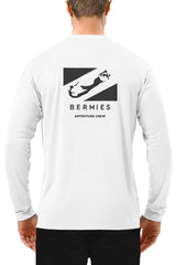 Bermies Men's White Long Sleeves Tee Long Sleeves - Tophatter Daily Deals