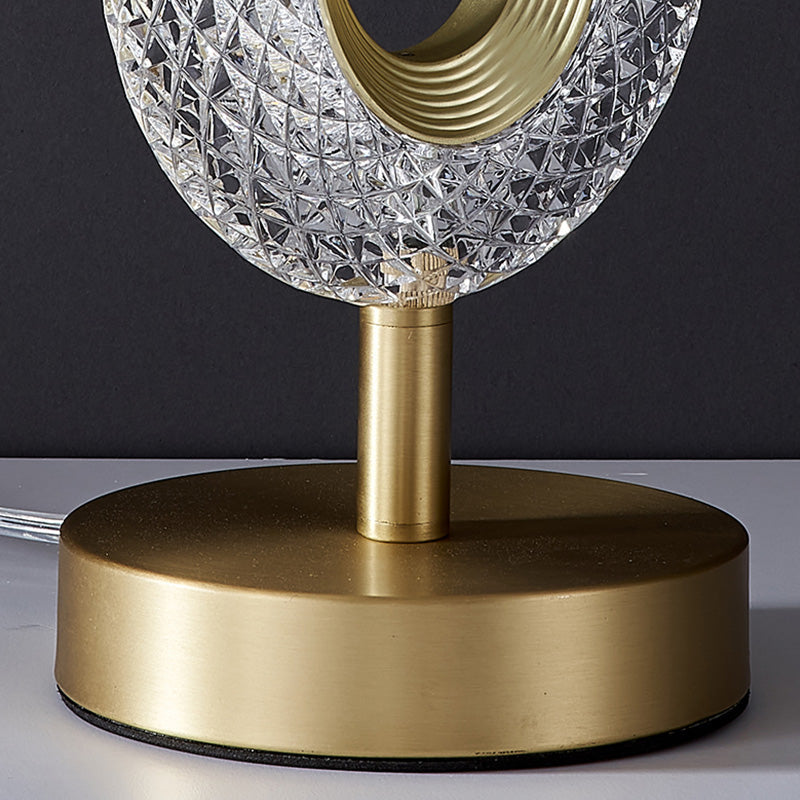 Acrylic Table Lamp With Led Crystal Light 0 - Tophatter Daily Deals